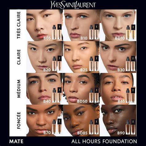 ysl foundation all hours swatches|ysl all hours foundation sephora.